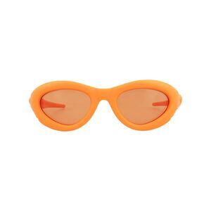 Bottega Veneta Round/Oval-Frame Injection Sunglasses Orange Unisex-Adult